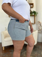 Judy Blue Full Size Color Block Denim Shorts OutfitFlow